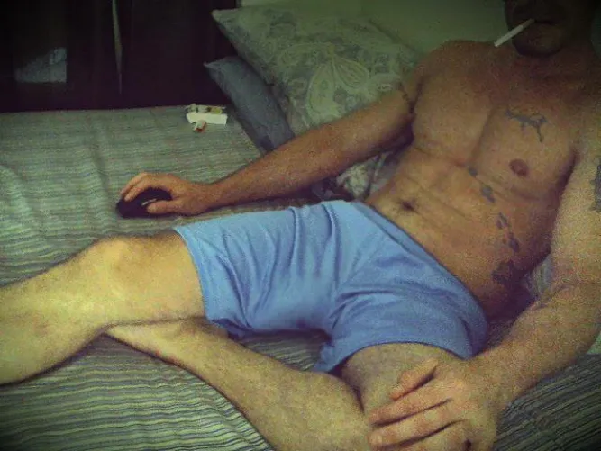 Kicking back after the gym