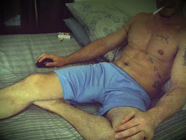 Kicking back after the gym