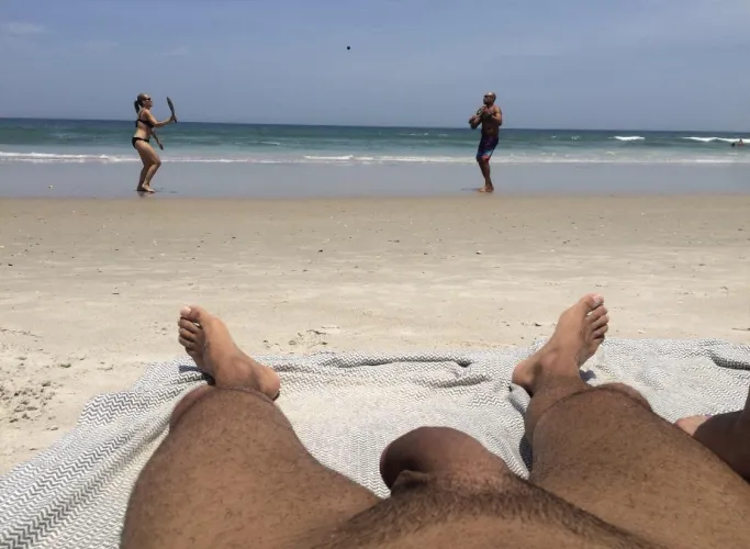 Kinda love that right there is where they chose to play. In clothes.