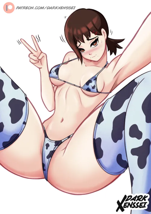 Kobeni Cow lingerie set~ (DarkXenssei)