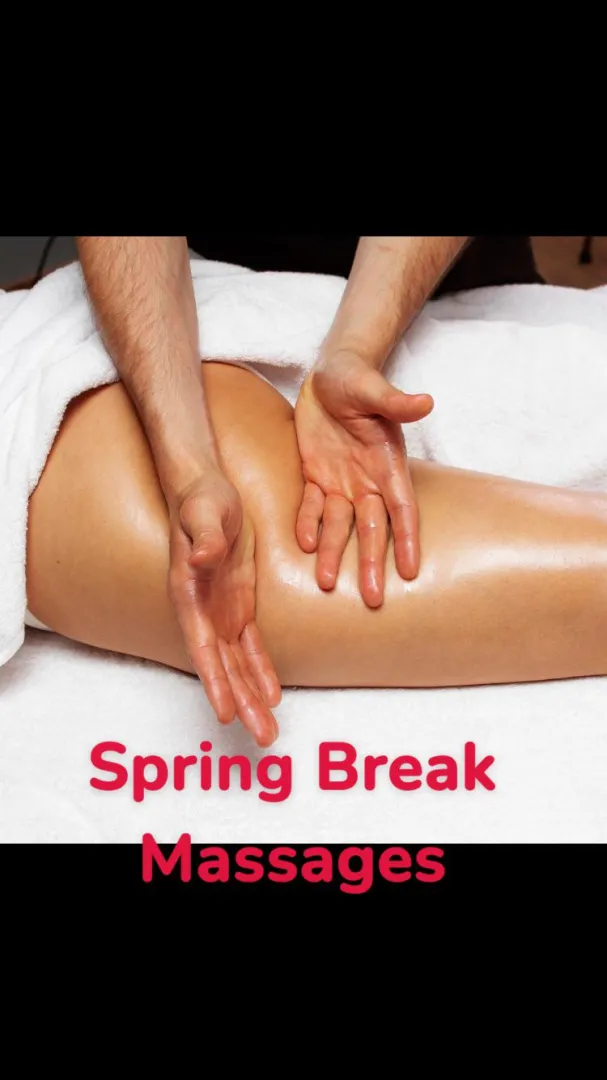 Ladies start your spring break relaxing. Cum get a yoni rubdown 