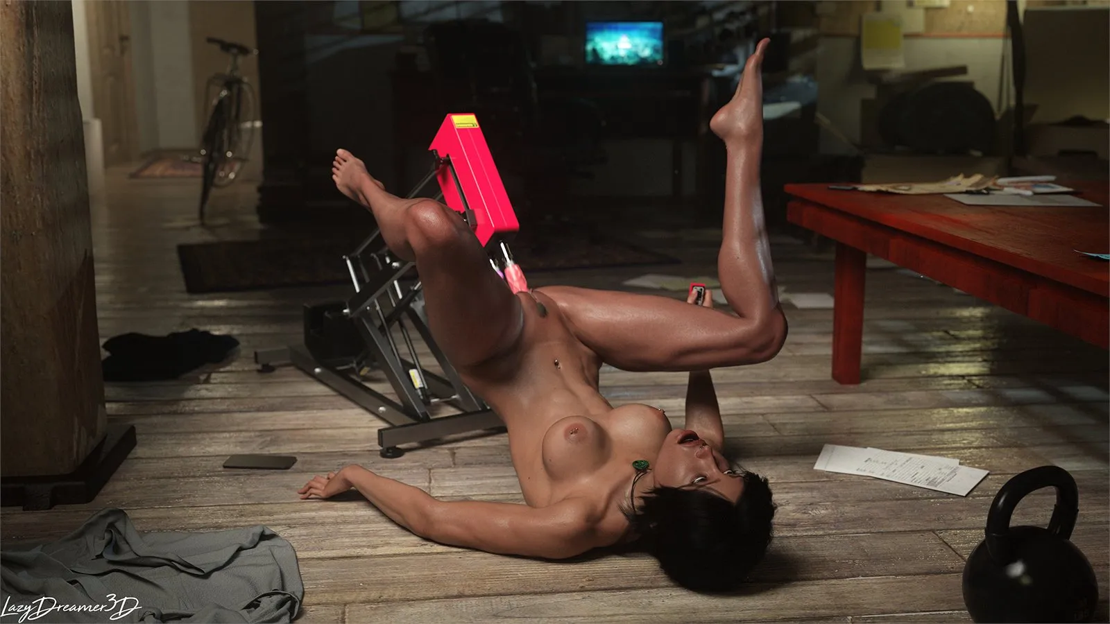 Lara's new toy (lazydreamer3d)