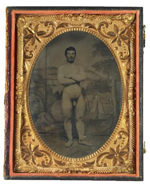 Last month, Fleischer’s Auctions sold this tintype of a nude Civil War soldier for $49,000, nearly 60k with the buyer’s fees.