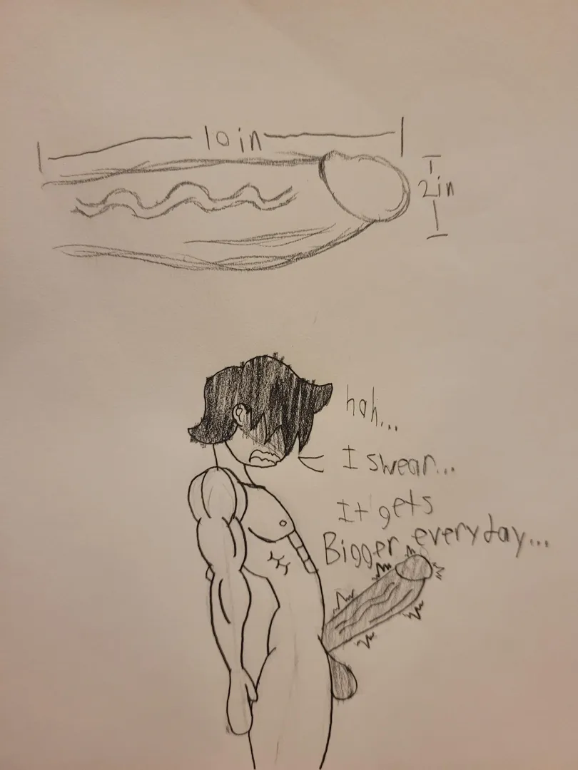 Late night doodle of Henry and his dick.