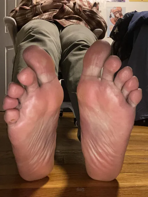 Lay down on floor while I use your face as a footrest to play Overwatch