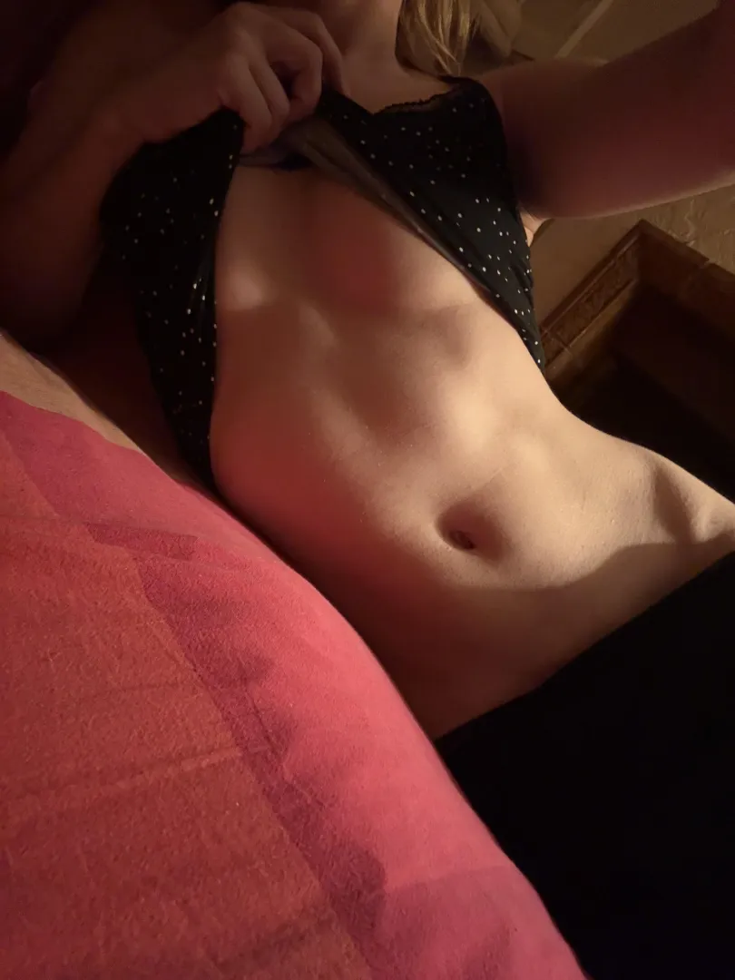 Lay next to me and see what happens 