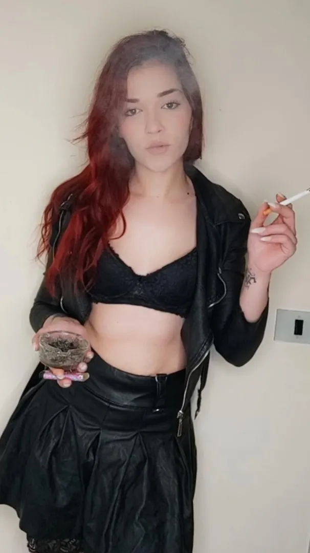 Leather and smoke