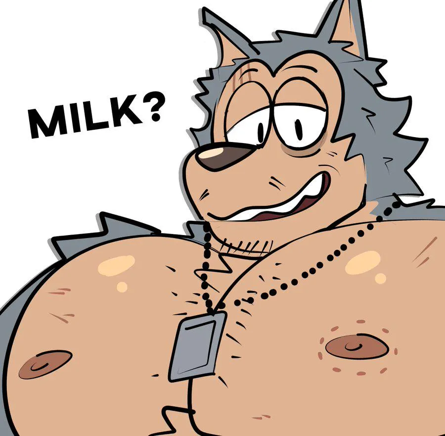 Legoshi wants to give you some milk, will you accept? (Artist:hyenamilkshake)