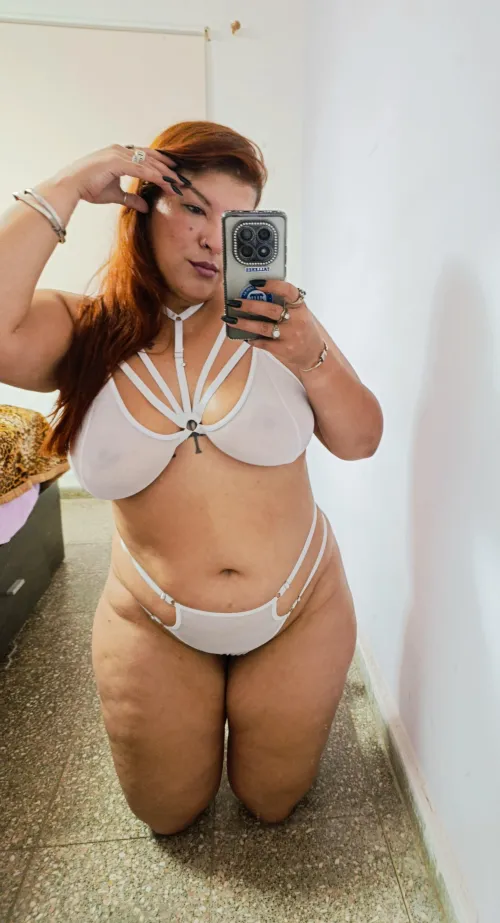 Lencería blanca sexy