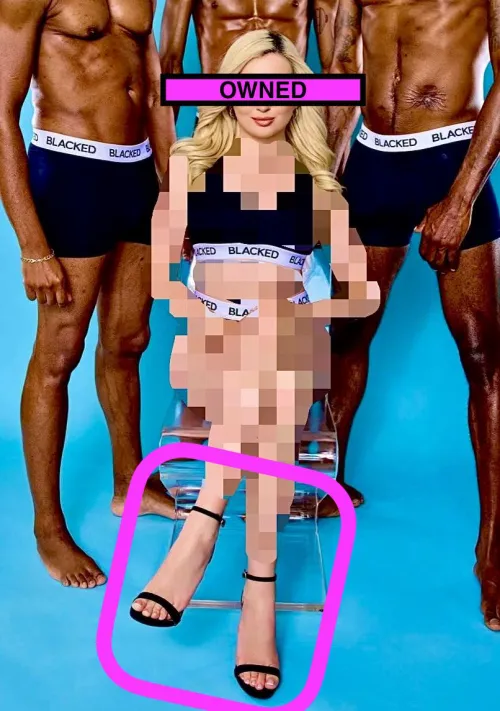 Lexi Lore’s choice of underwear today has attracted exactly what she was hoping for, three strong black kings to pound her out. Her choice of shoes also attracted what she wanted, a bitch ass whiteboi to worship her feet and clean up when the kings are