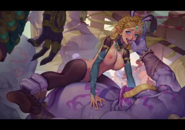 Link finds out Zelda has turned into a boko tribe’s fuck bunny (H.an)