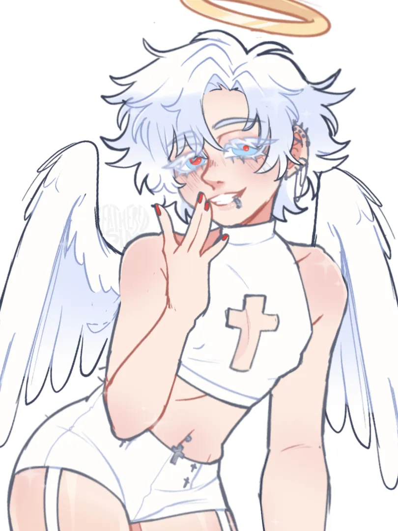 Little taste of feathery sin!~