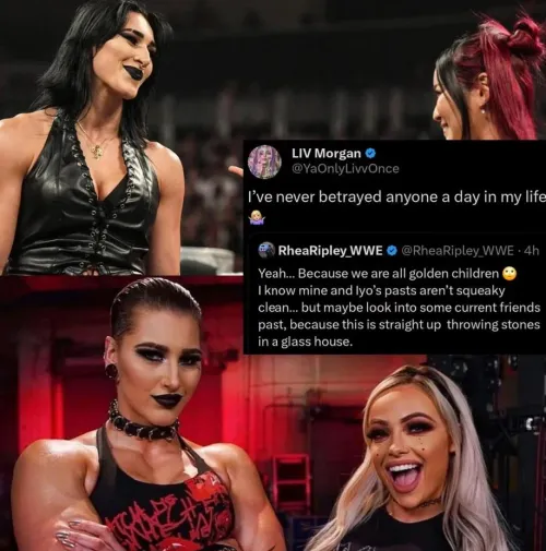 Liv morgan clocking rhea for her loyalty 🤭😈