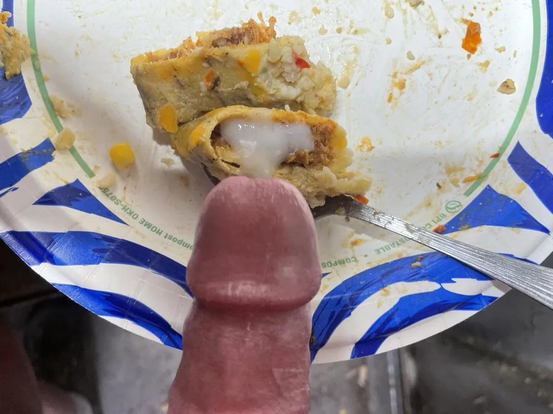 Loading my enchiladas with cum