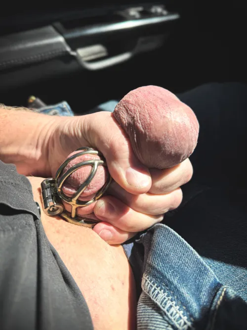 Locked at work by my wife in a male dominated industry!