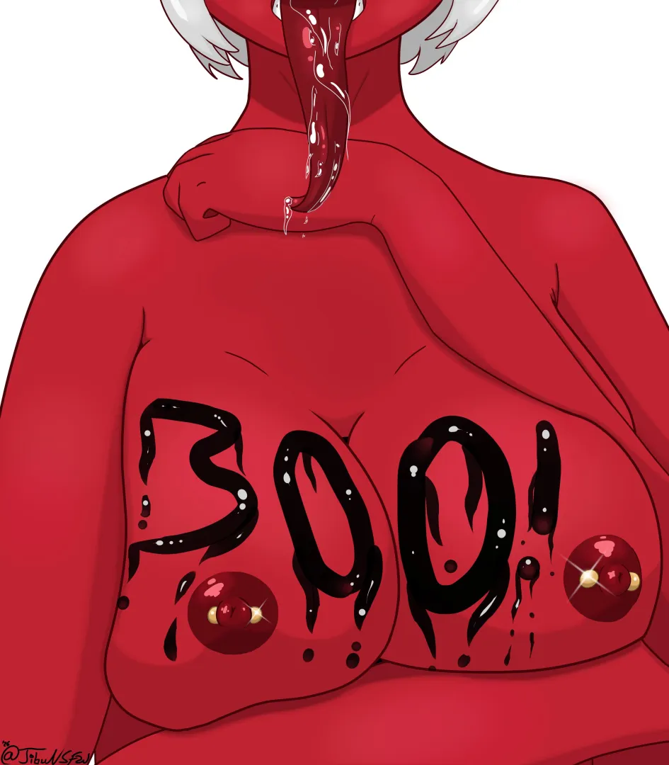 Long Succubus Tongue~ Uncensored (Art by me)