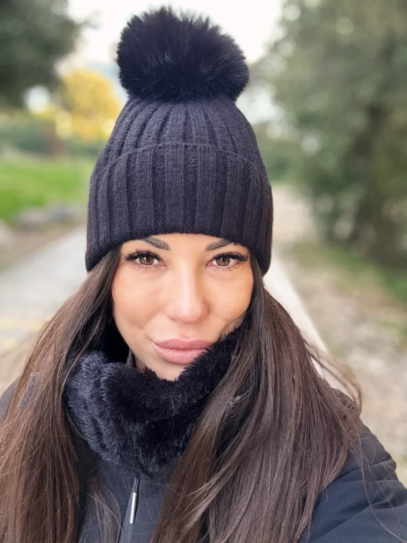 Looking hot even wearing a hat and a coat