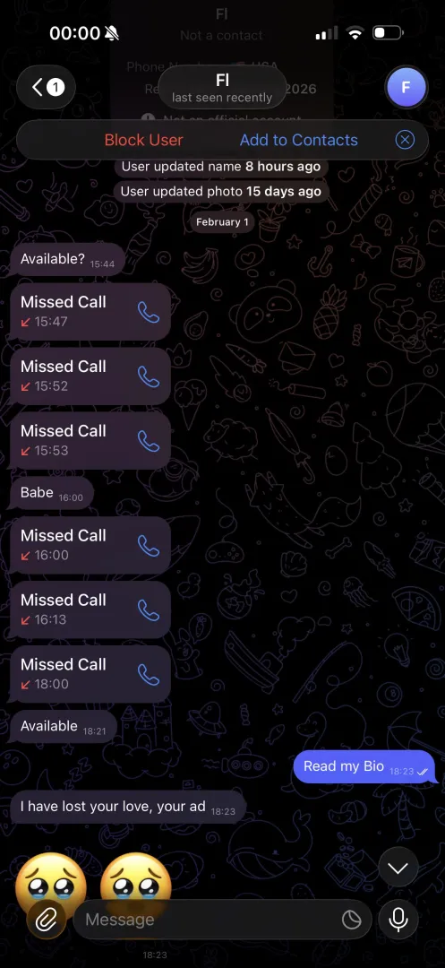 Lost my Love??? Who tf is even this guy lmfao 