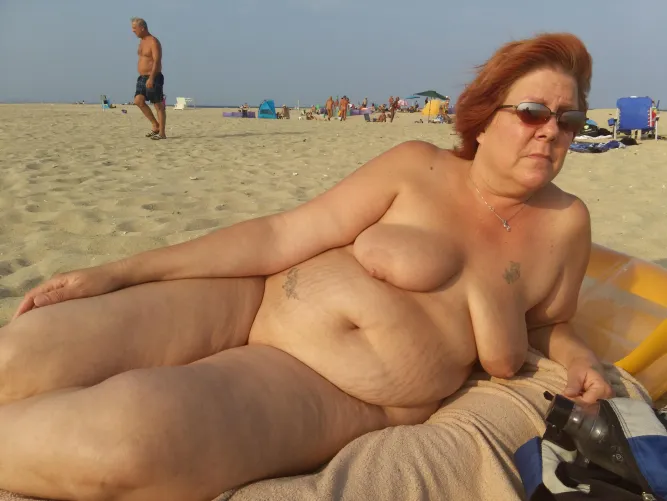 Lounging at the beach