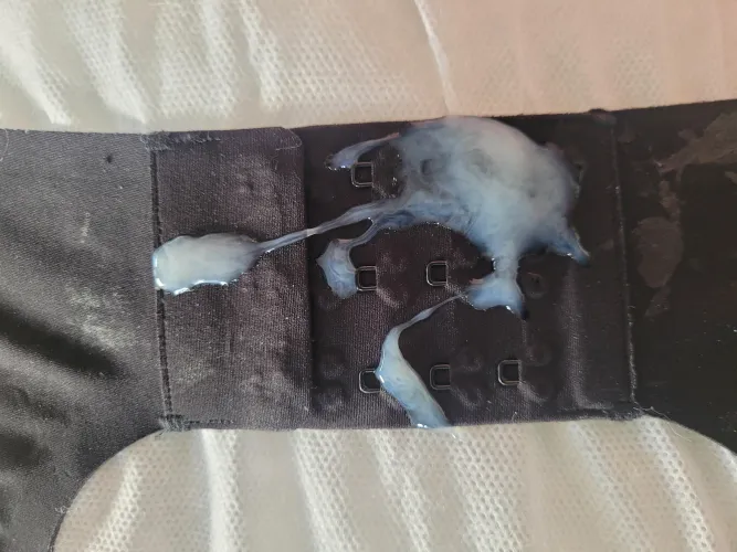 Love my white spunk on black bra clasps