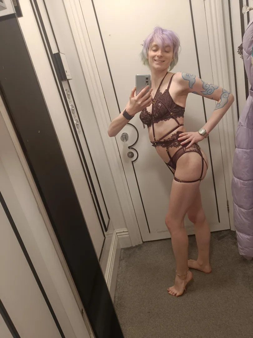 Love this lingerie, makes me feel super sexy, you should see the video I made in it