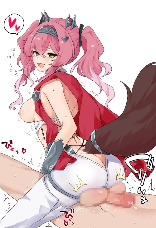 Lupa sitting where she pleases