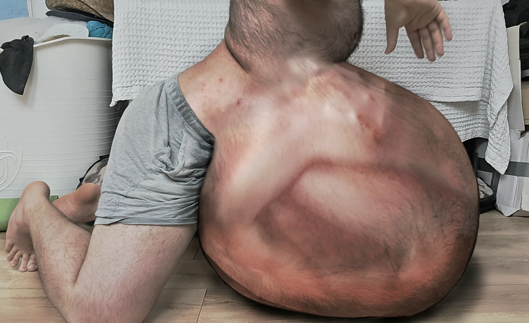 {m} (photoshop OC) They were so filling and fun to swallow, but so heavy that i couldn't stand up.