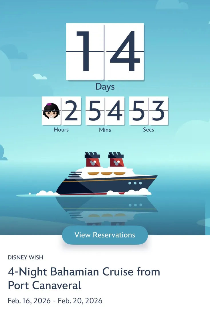 [M4A] Disney Wish 02/16-02/20