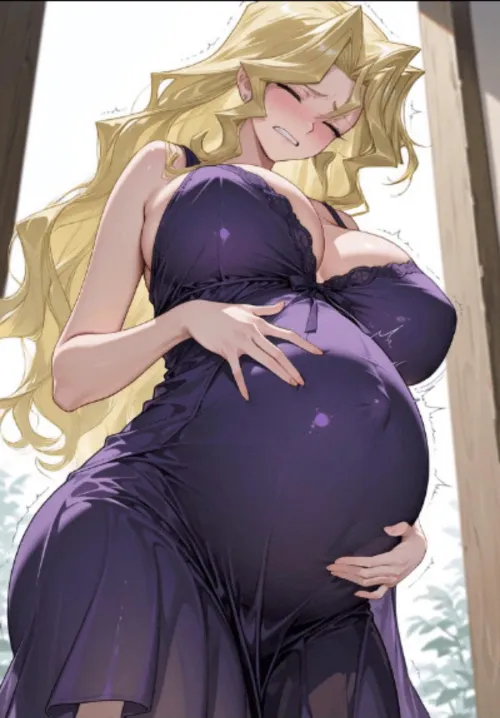 [M4F] Overdue model goes into labor while filming and decides to keep the camera going.