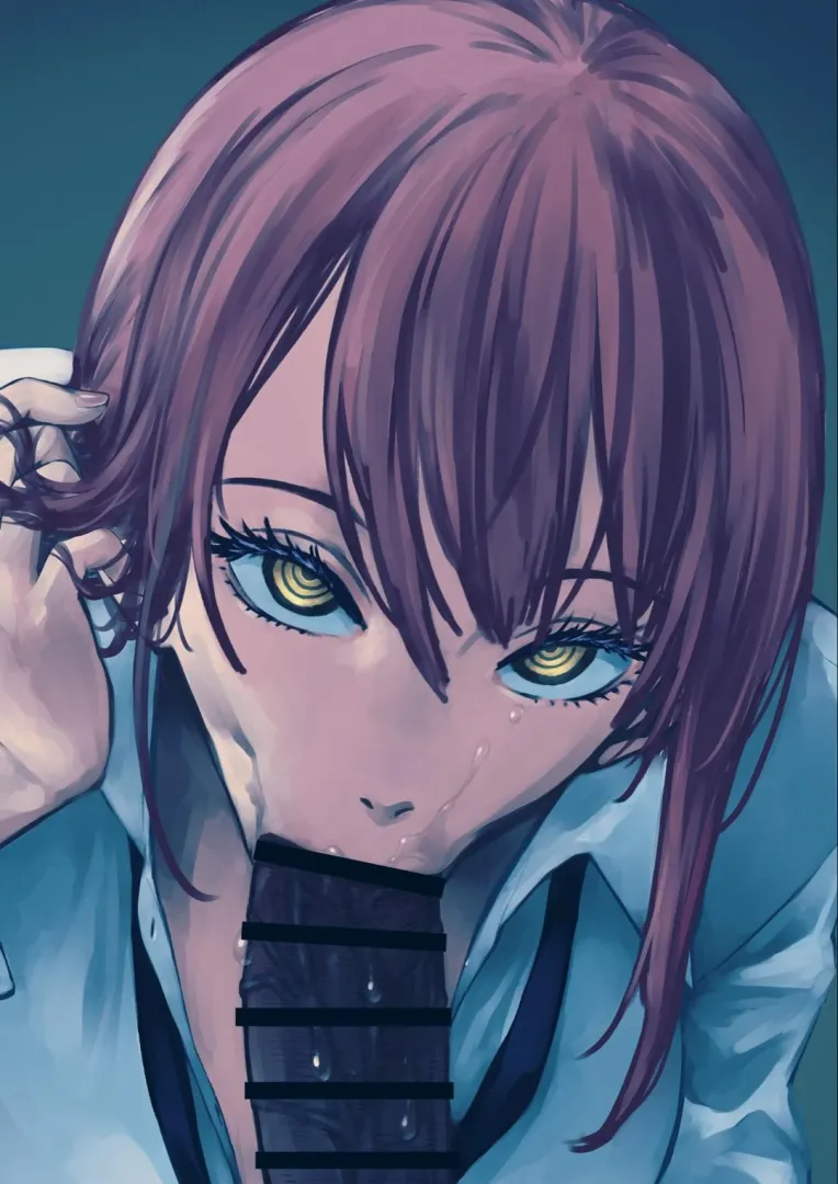 Makima-San skilled slurpees (Artwork by Kyugata)