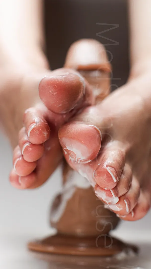 Making a mess on my new pedi