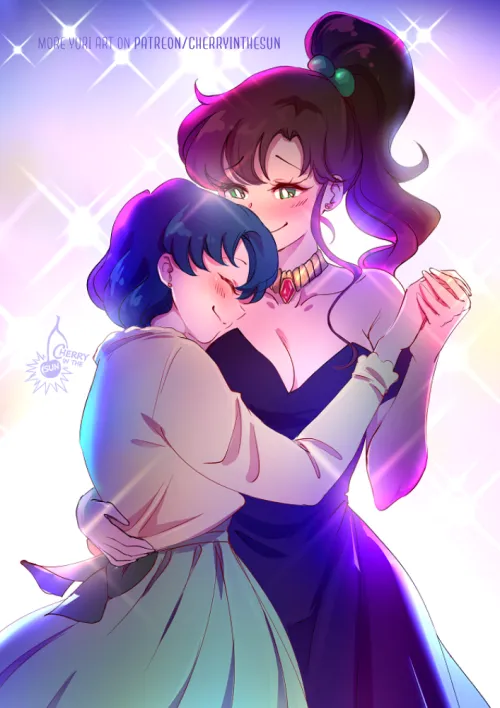 Makoto & Ami on the dance floor (CherryInTheSun) [Sailor Moon]