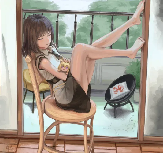 Mana by the balcony [BanG Dream!] (舞穿城)