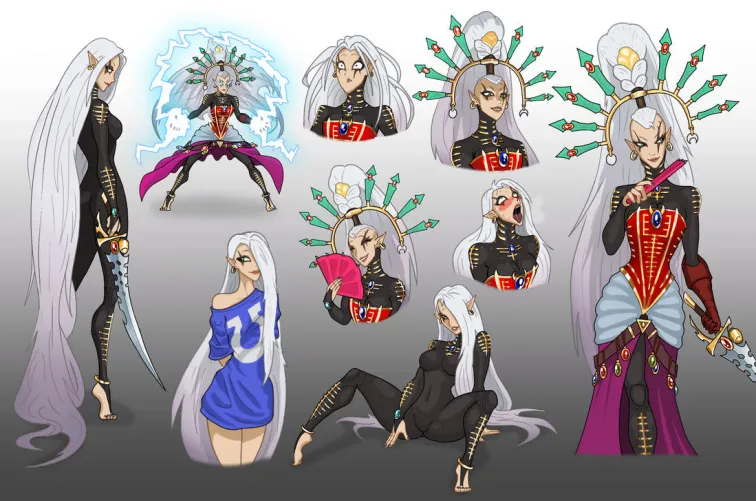 Many shades of Yvraine (spacemaxmarine)