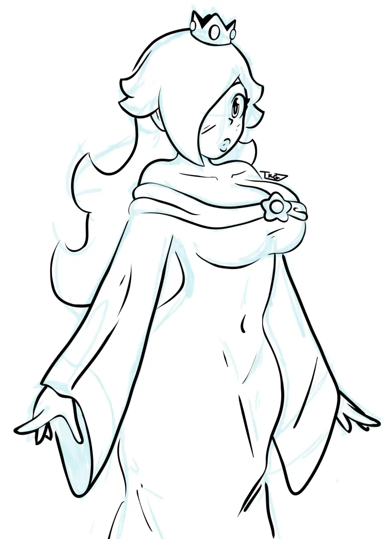 Mario Wonder’s Rosalina for some reasons (artist : TakHugo (me!))