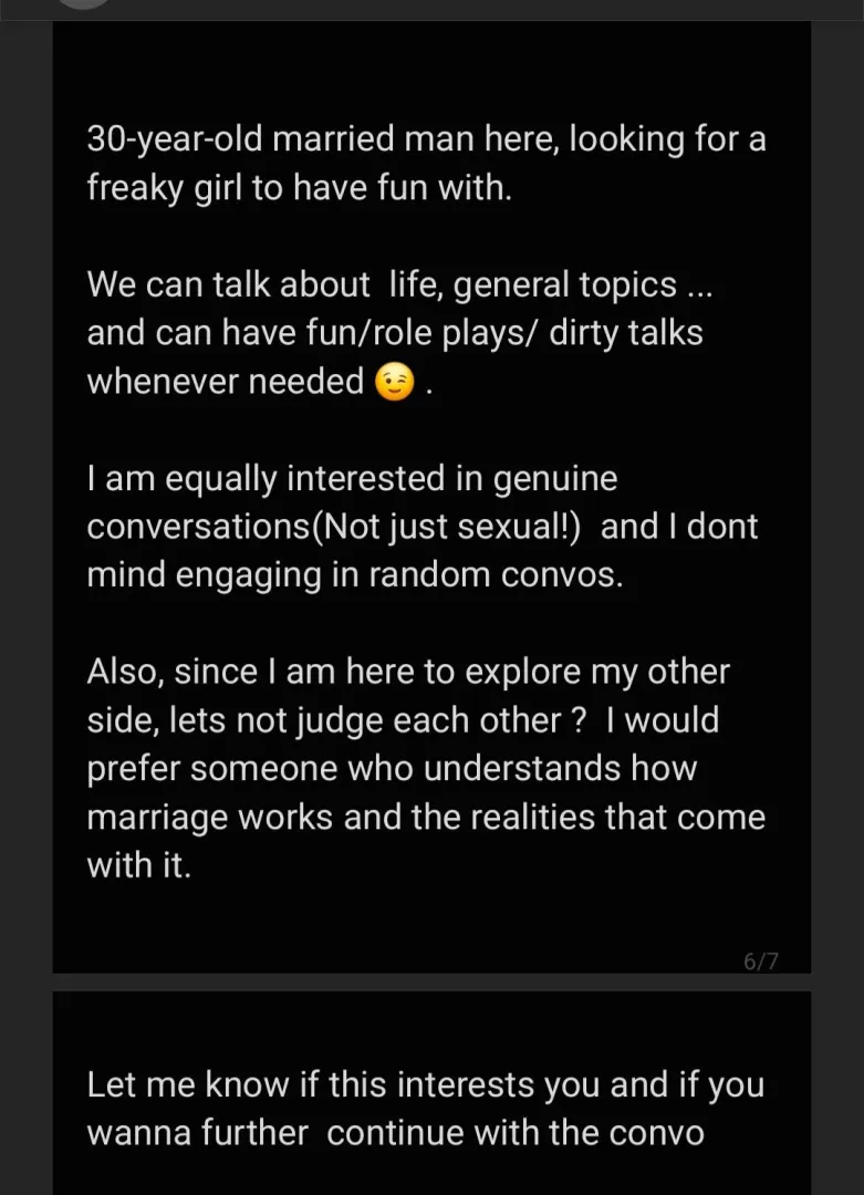 [M]arried 30 , Looking for matured females who are into Dominant married men