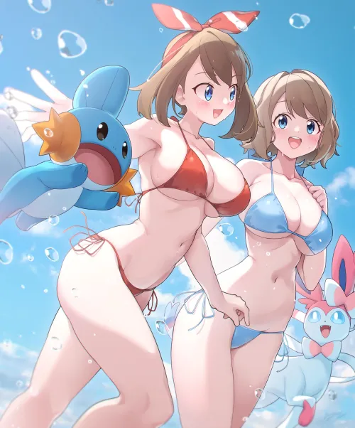 May and Serena Beach Day