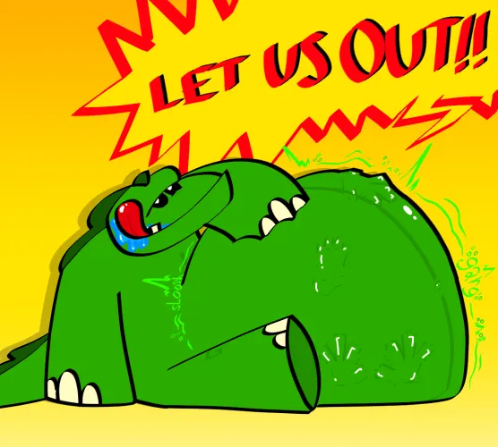 Me feast, me eat (OC) (Vore)