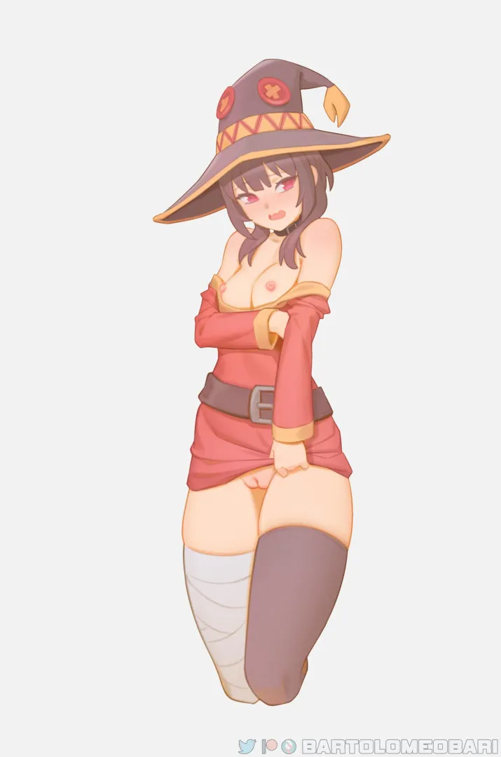 Megumin giving you a peak (Bartolomeobari)