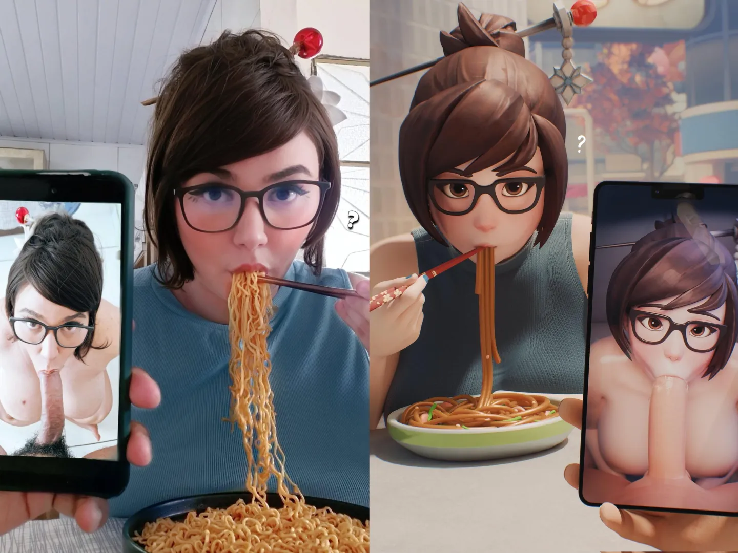 Mei irl [overwatch] (mandymoonof) 3d: fugtrup