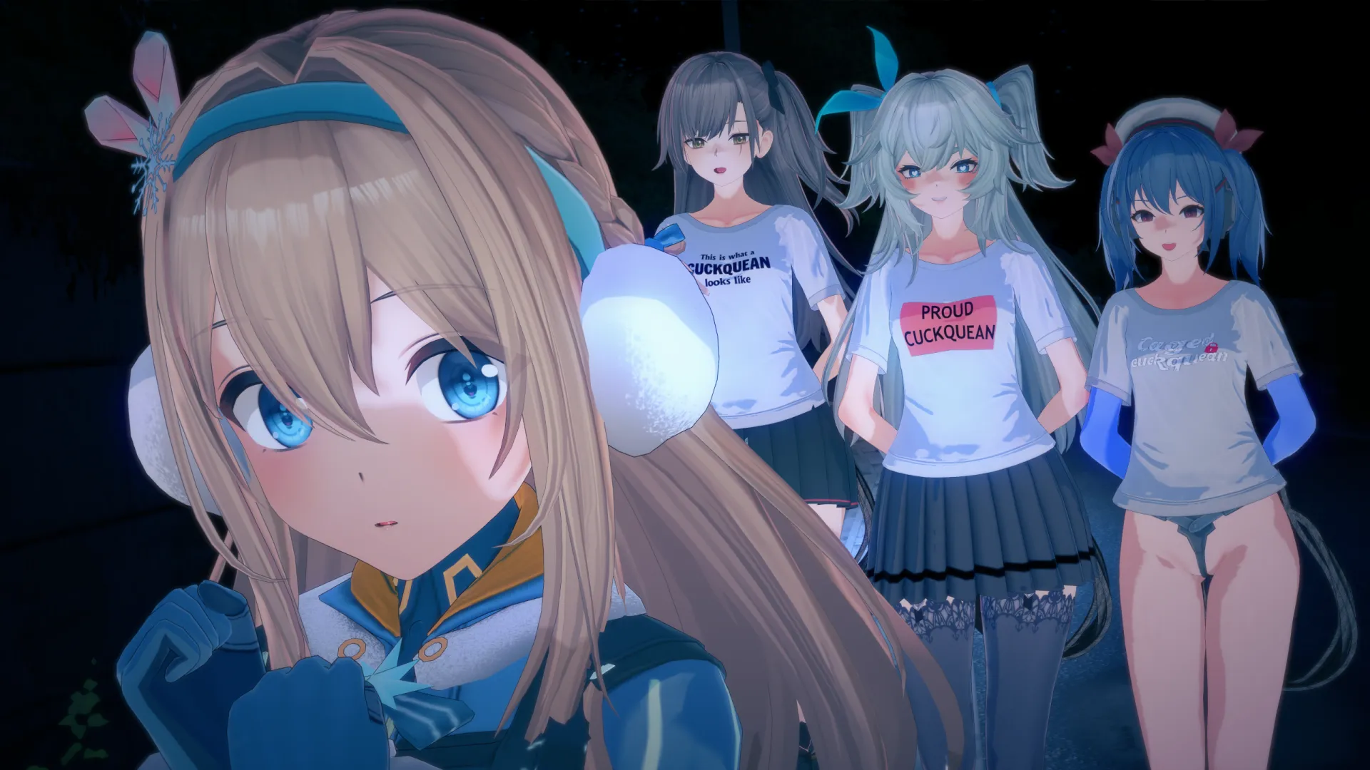 Members of the cuckquean gang before kidnaping so their husband can fuck her ( The girls was later returned safe and sound, and with a lot of money from the cuckqueans)