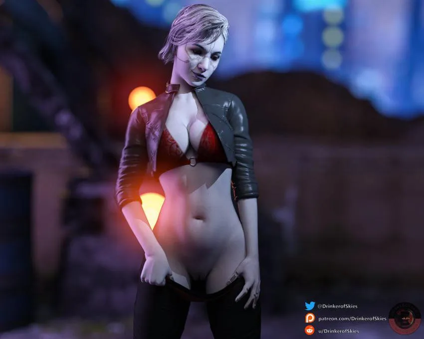 Merrin enjoying a night out. (drinkerofskies)