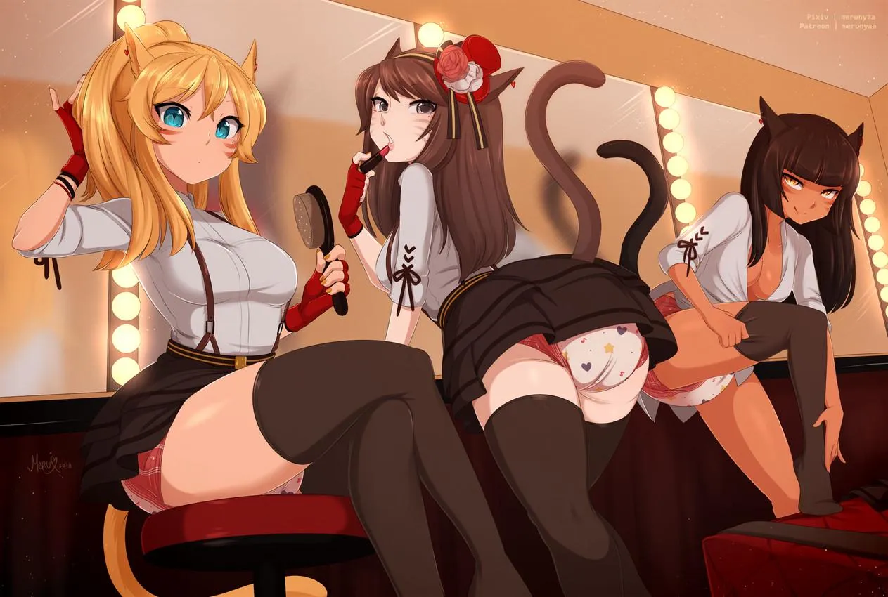 (Merunyaa) Behind the scenes of a pop trio