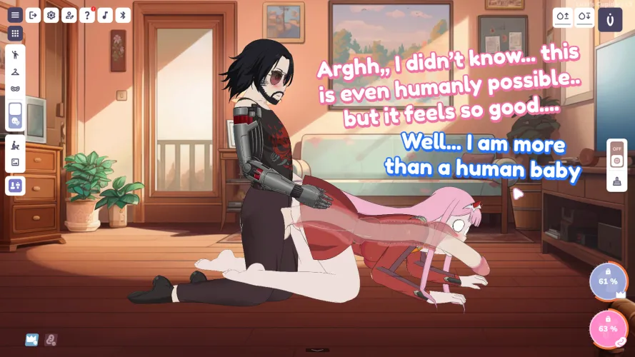 [M/F] Cyber Piercing: My Chrome Cock Slides Straight Through Her Ass to Mouth (Lust Cupid/Dinotonte)