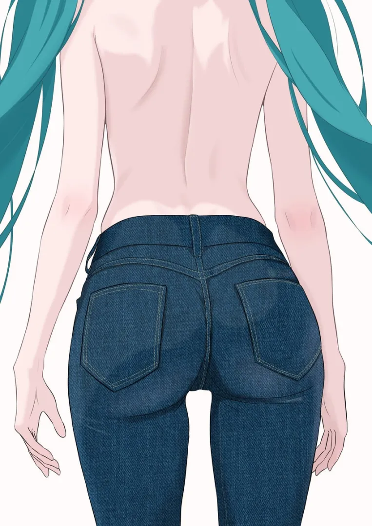 Miku Backside in Dem Jeans [Vocaloid]