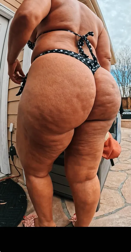 Milf with a phat booty and lots of curves.