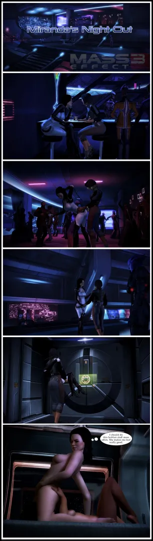 Miranda does lesbian stuff. (Rastifan)