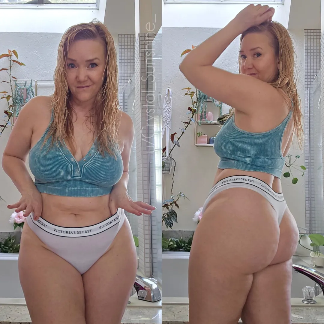 Mismatched bralette and panty