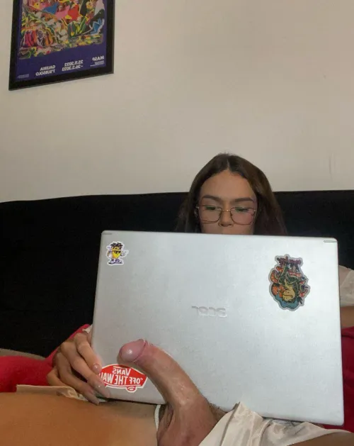 Mommy's in a meeting, suck her quietly