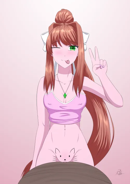 Monika's kitty (Jin_draws)